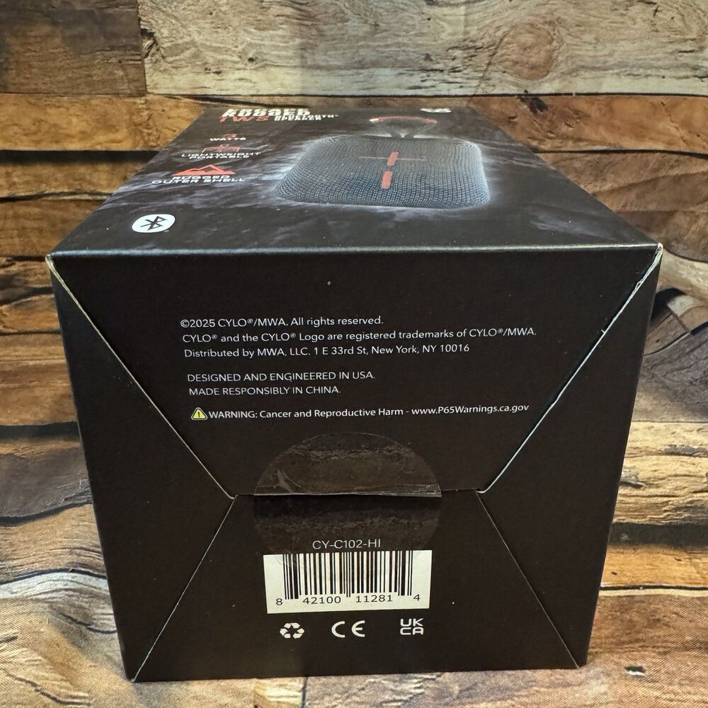 Cylo Escape Rugged TWS Bluetooth Speaker 3W Portable Black Rechargeable NEW - Picture 6 of 6